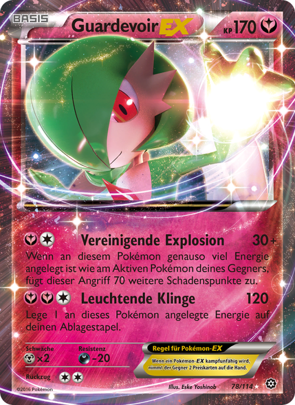 Guardevoir EX 78 — Dampfkessel (German Pokémon TCG card)