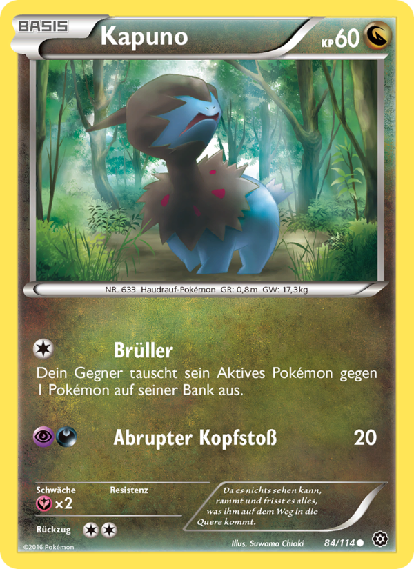 Kapuno 84 — Dampfkessel (German Pokémon TCG card)