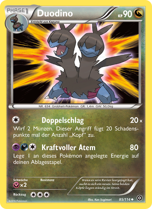 Duodino 85 — Dampfkessel (German Pokémon TCG card)