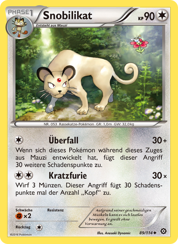 Snobilikat 89 — Dampfkessel (German Pokémon TCG card)
