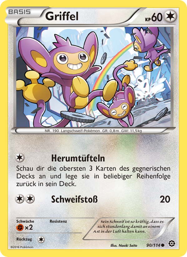 Griffel 90 — Dampfkessel (German Pokémon TCG card)