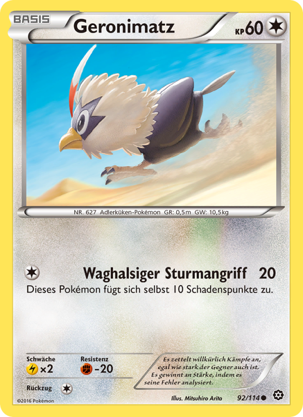 Geronimatz 92 — Dampfkessel (German Pokémon TCG card)