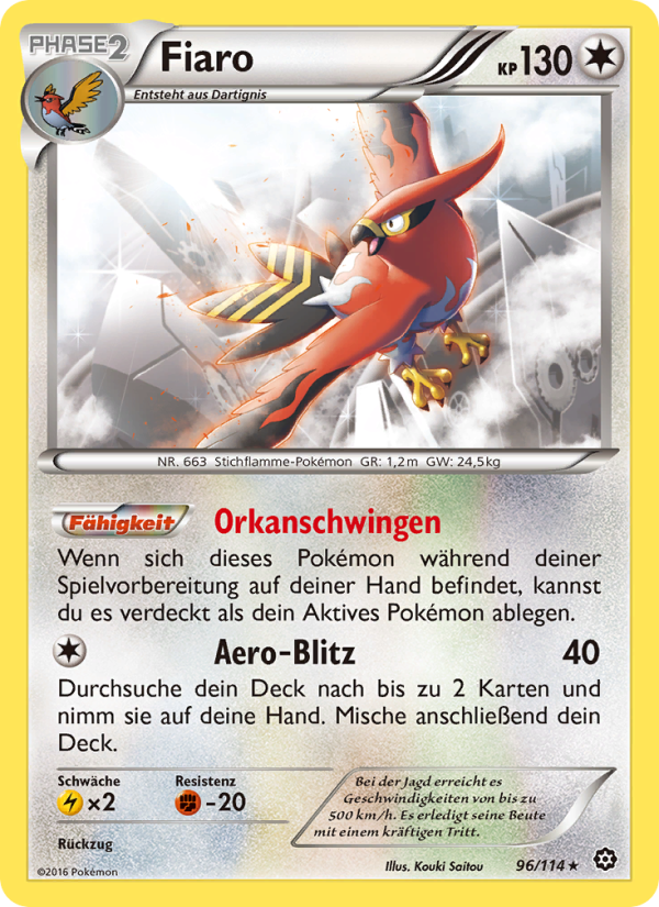 Fiaro 96 — Dampfkessel (German Pokémon TCG card)