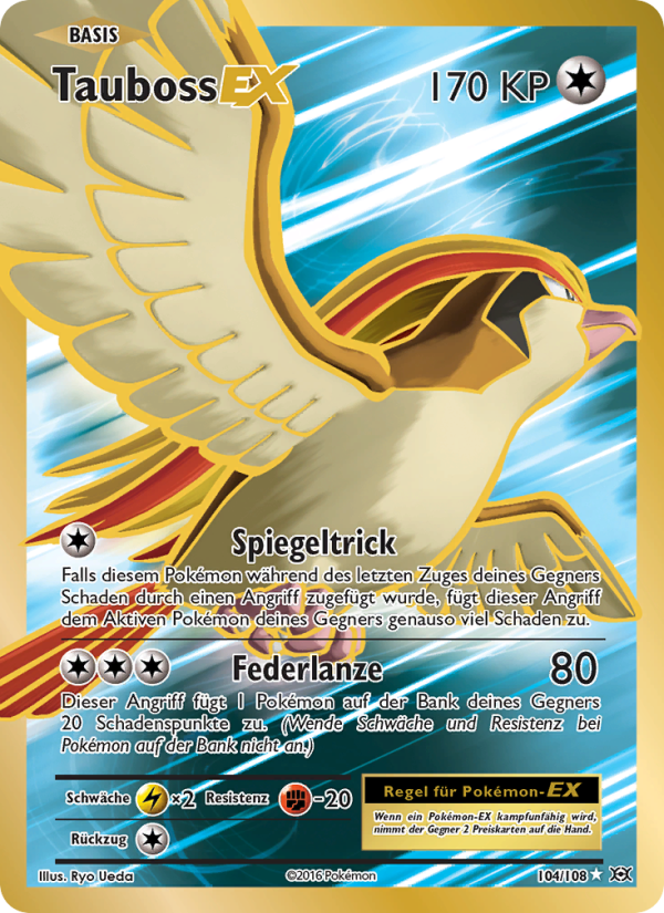 Tauboss EX 104 — Evolution (German Pokémon TCG card)