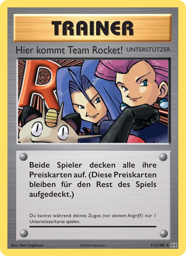 Hier kommt Team Rocket! 113 — Evolution (German Pokémon TCG card)