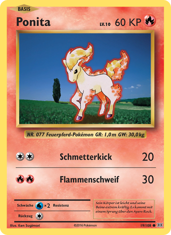 Ponita 19 — Evolutions (German Pokémon TCG card)