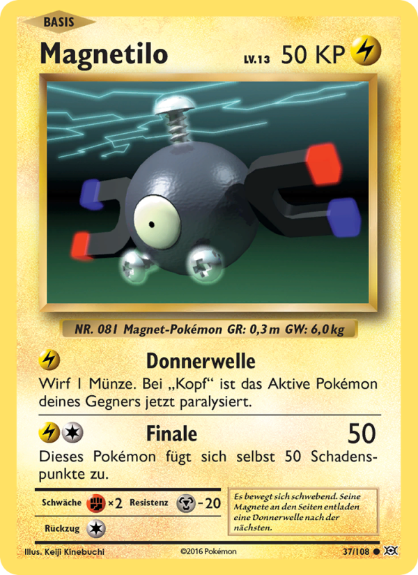 Magnetilo 37 — Evolution (German Pokémon TCG card)