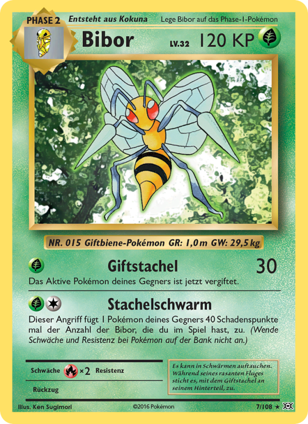 Bibor 7 — Evolutions (German Pokémon TCG card)