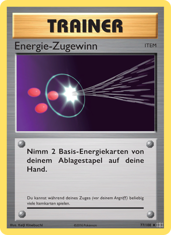 Energie-Zugewinn 77 — Evolution (German Pokémon TCG card)