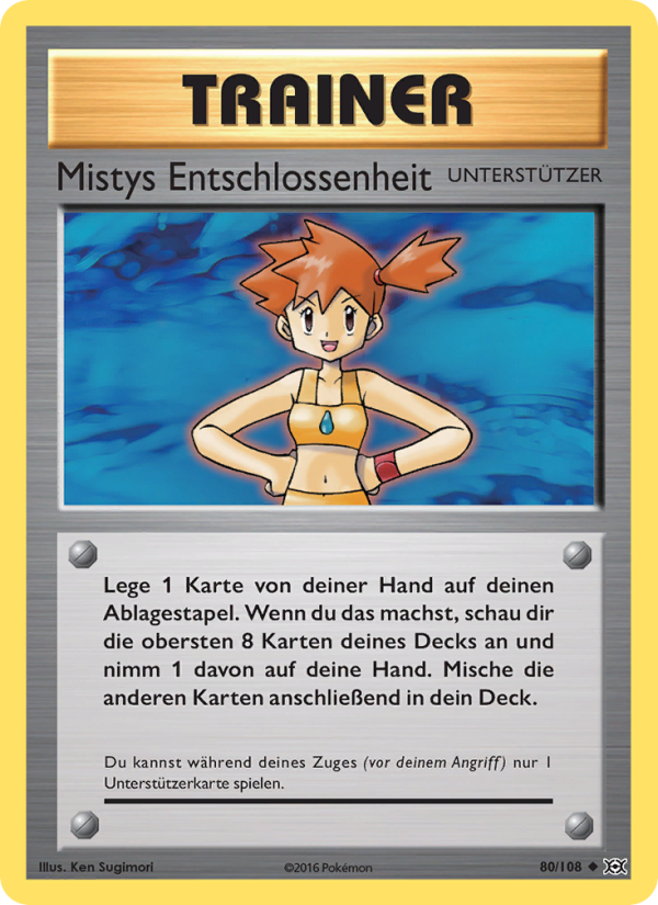 Mistys Entschlossenheit 80 — Evolution (German Pokémon TCG card)