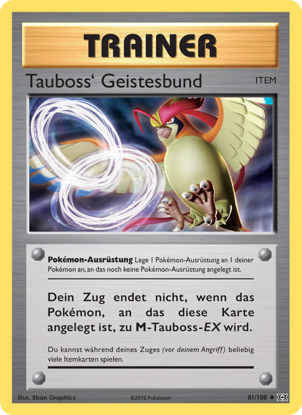 Tauboss' Geistesbund 81 — Evolution (German Pokémon TCG card)
