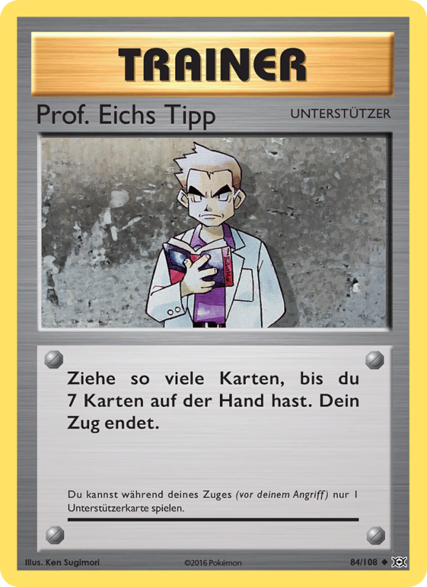 Prof. Eichs Tipp 84 — Evolution (German Pokémon TCG card)