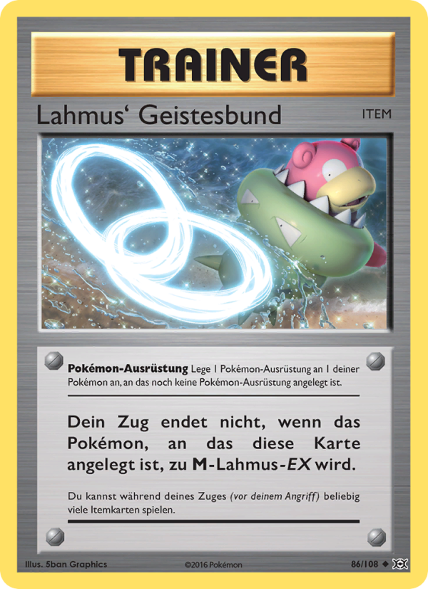 Lahmus' Geistesbund 86 — Evolution (German Pokémon TCG card)