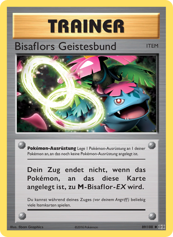 Bisaflors Geistesbund 89 — Evolution (German Pokémon TCG card)