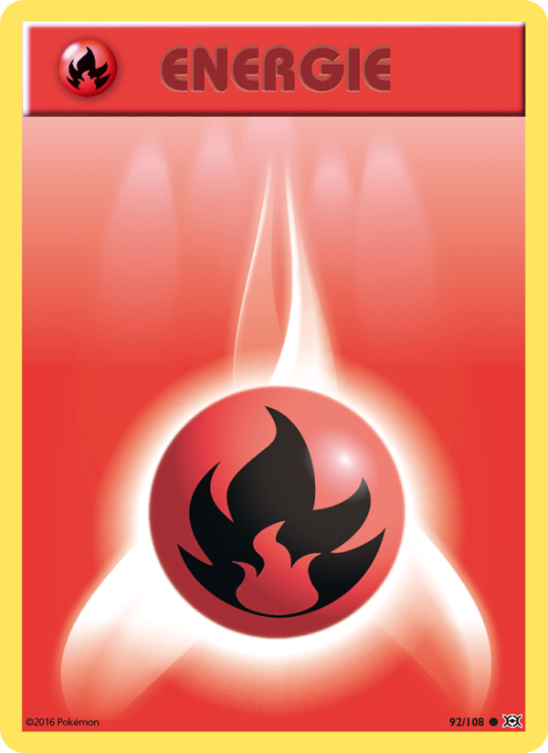Feuer-Energie 92 — Evolution (German Pokémon TCG card)