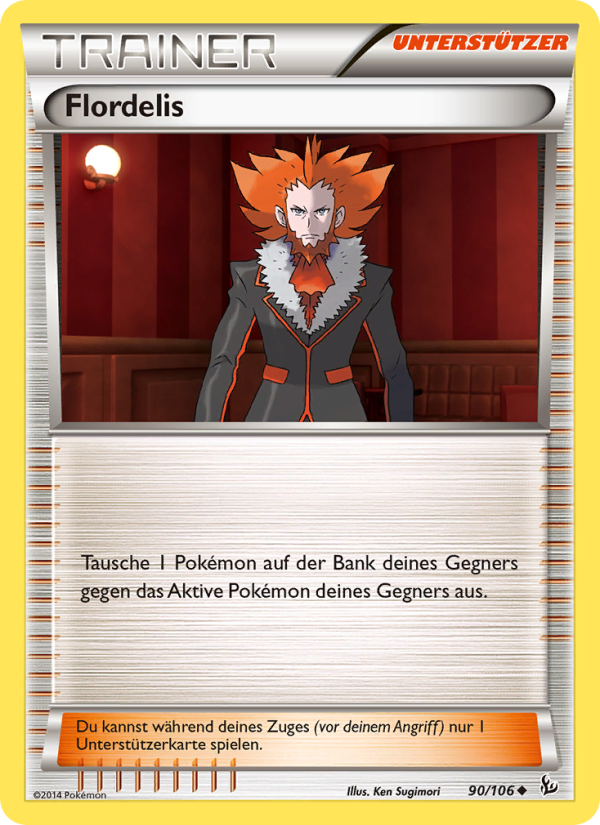 Flordelis 90 — Flammenmeer (German Pokémon TCG card)