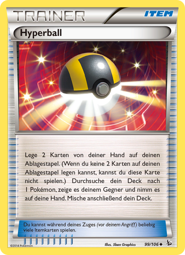 Hyperball 99 — Flammenmeer (German Pokémon TCG card)
