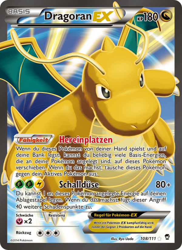 Dragoran EX 108 — Fliegende Fäuste (German Pokémon TCG card)