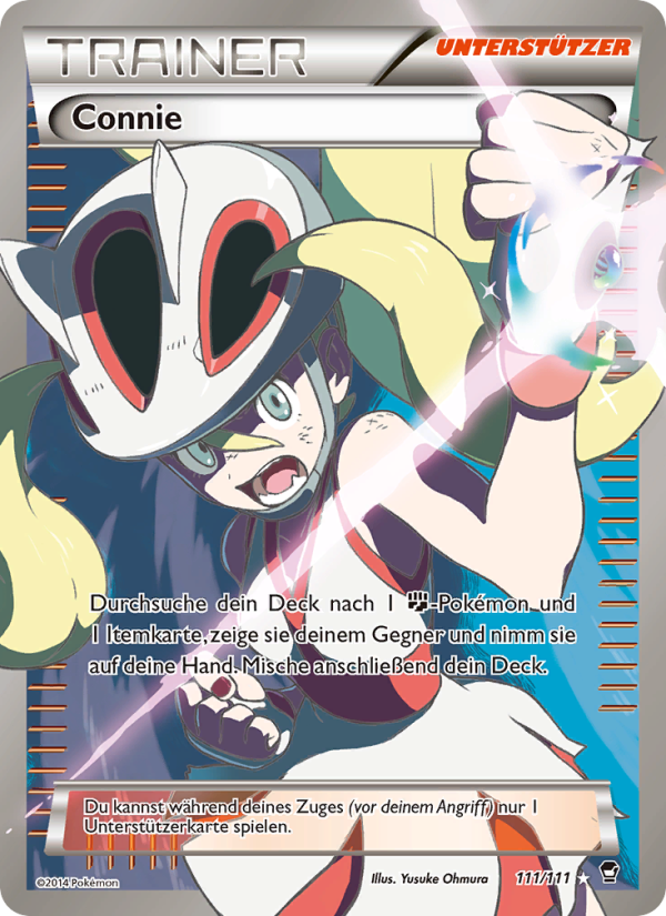 Connie 111 — Fliegende Fäuste (German Pokémon TCG card)