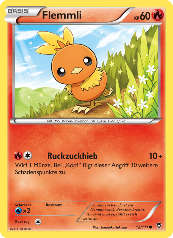 Flemmli 12 — Furious Fists (German Pokémon TCG card)