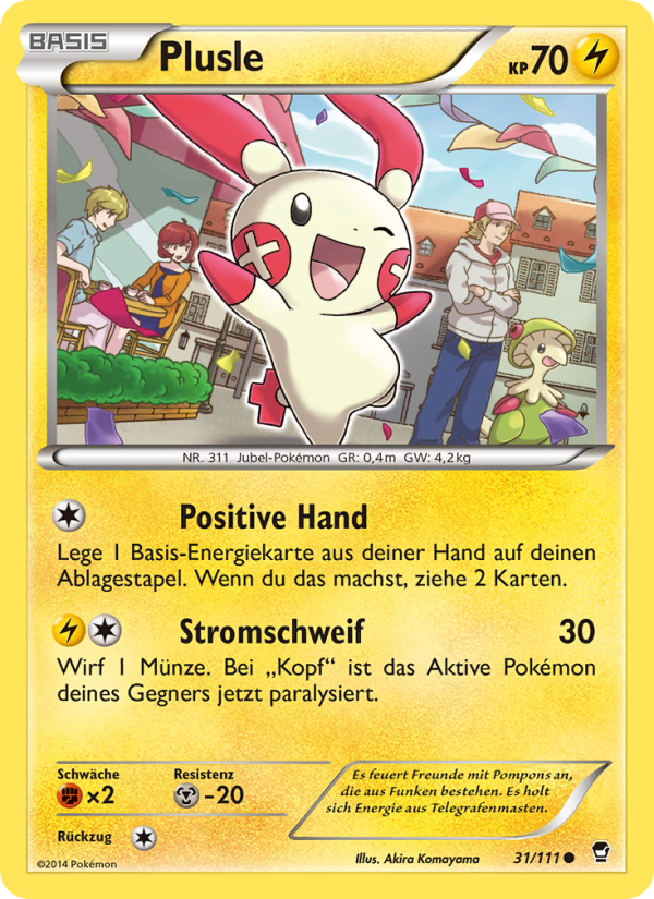 Plusle 31 — Fliegende Fäuste (German Pokémon TCG card)