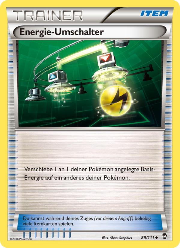 Energie-Umschalter 89 — Fliegende Fäuste (German Pokémon TCG card)