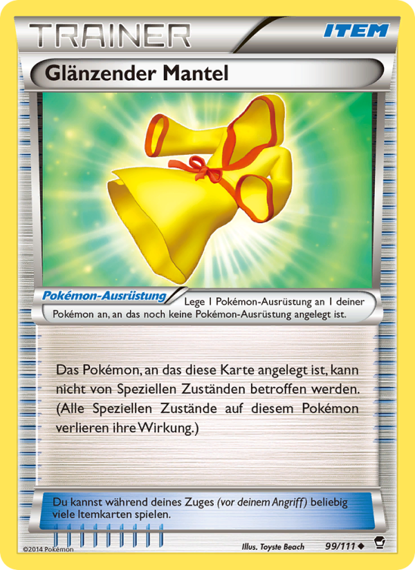 Glänzender Mantel 99 — Fliegende Fäuste (German Pokémon TCG card)