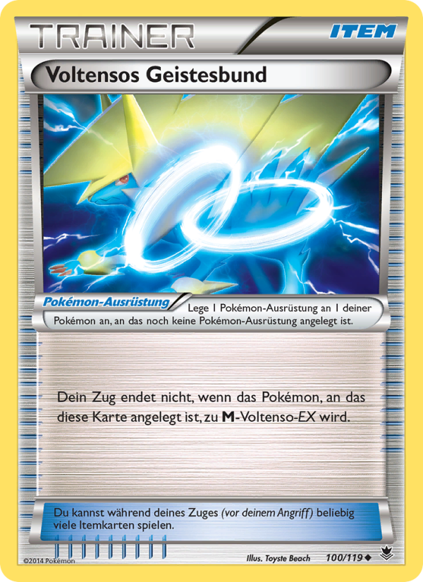 Voltensos Geistesbund 100 — Phantomkräfte (German Pokémon TCG card)