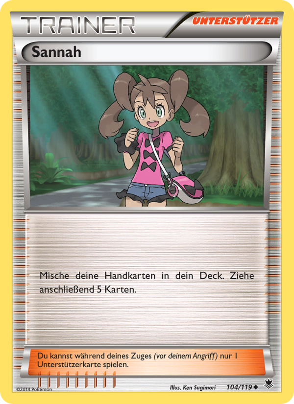 Sannah 104 — Phantomkräfte (German Pokémon TCG card)