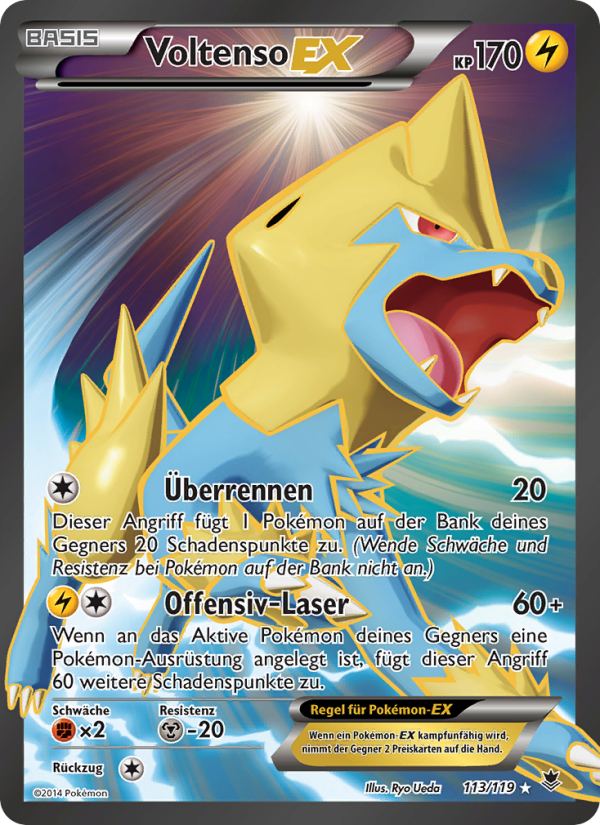 Voltenso EX 113 — Phantomkräfte (German Pokémon TCG card)