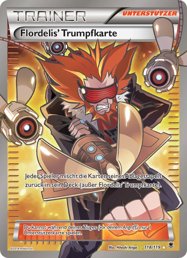Flordelis' Trumpfkarte 118 — Phantomkräfte (German Pokémon TCG card)