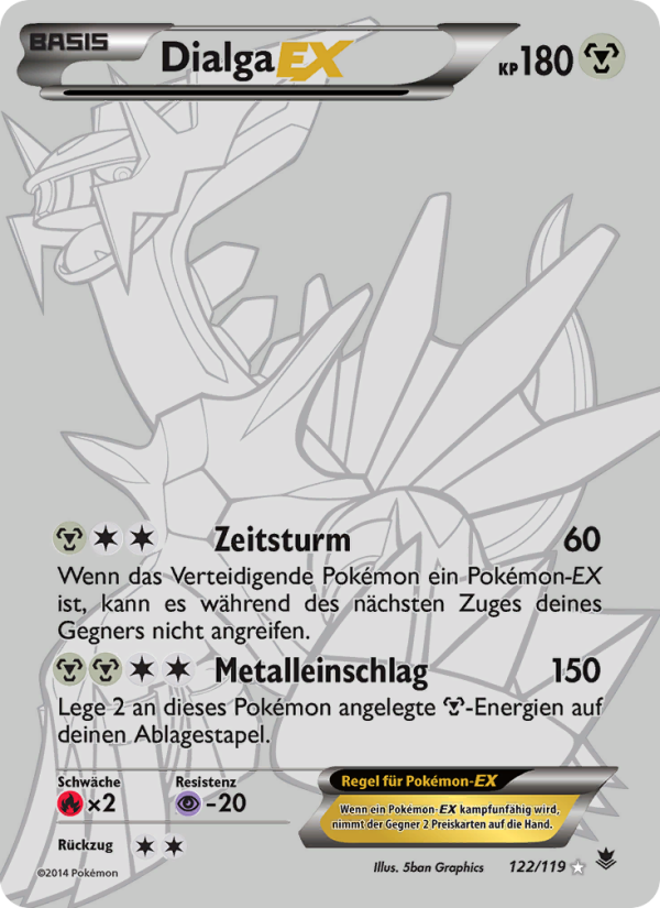 Dialga EX 122 — Phantomkräfte (German Pokémon TCG card)
