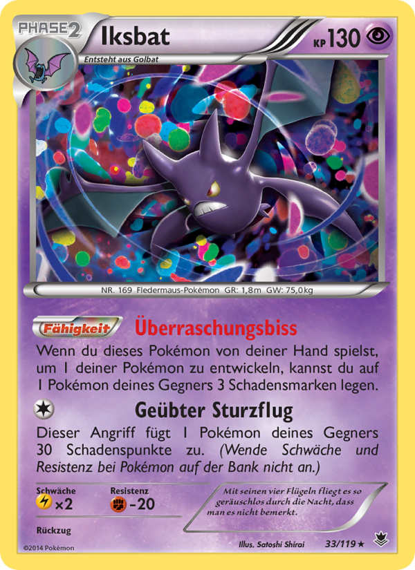 Iksbat 33 — Phantomkräfte (German Pokémon TCG card)