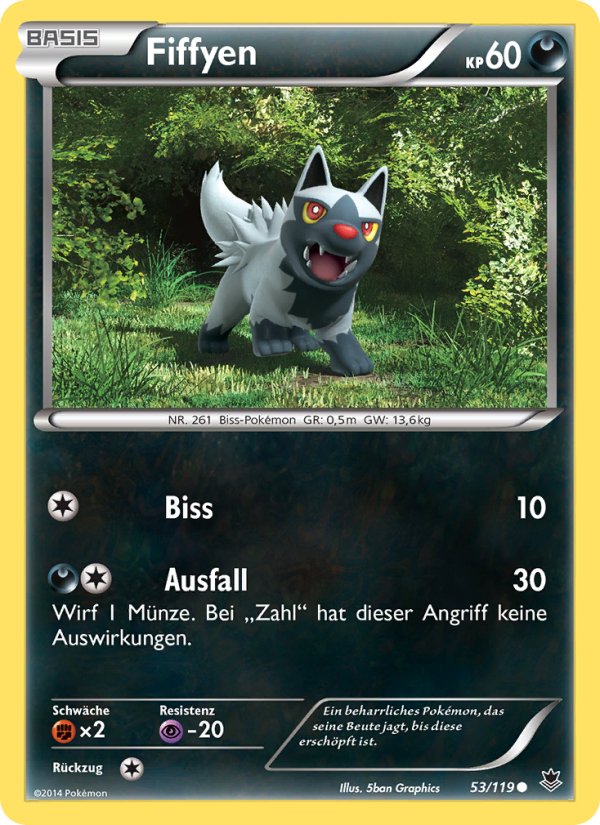 Fiffyen 53 — Phantomkräfte (German Pokémon TCG card)