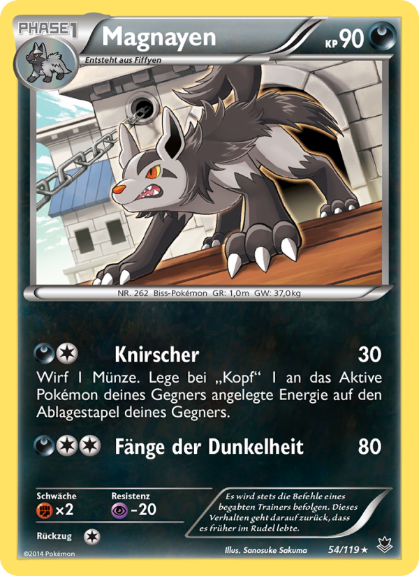 Magnayen 54 — Phantomkräfte (German Pokémon TCG card)