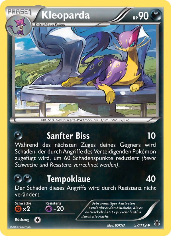 Kleoparda 57 — Phantomkräfte (German Pokémon TCG card)