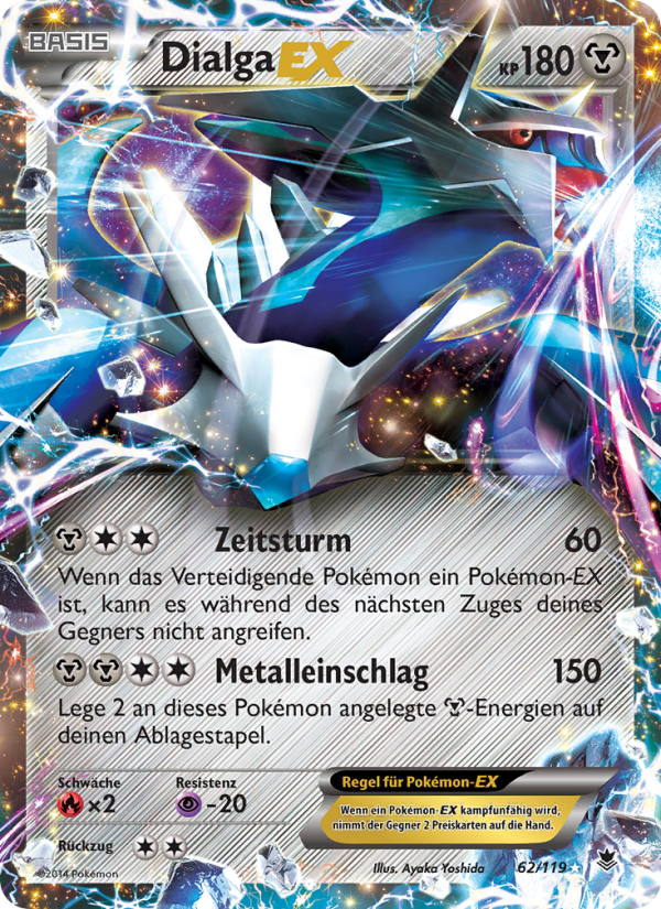 Dialga EX 62 — Phantomkräfte (German Pokémon TCG card)