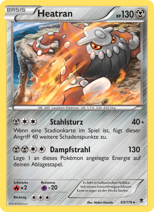 Heatran 63 — Phantomkräfte (German Pokémon TCG card)
