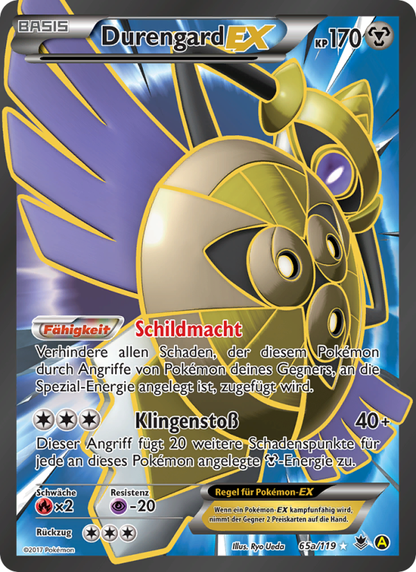 Durengard EX 65 — Phantom Forces (German Pokémon TCG card)