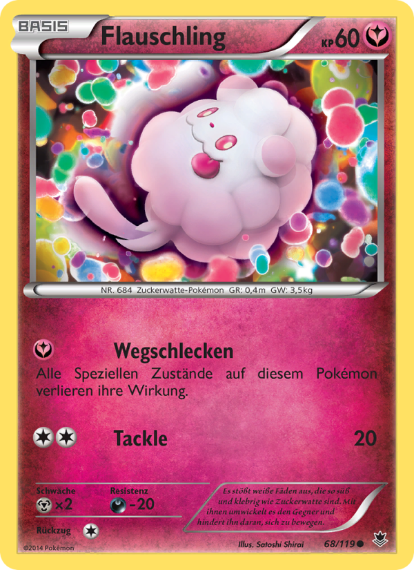 Flauschling 68 — Phantom Forces (German Pokémon TCG card)