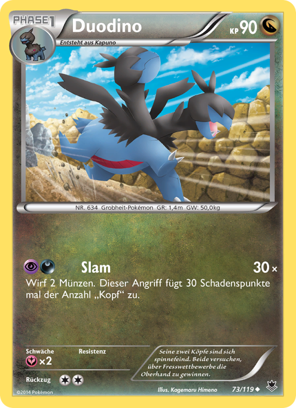 Duodino 73 — Phantomkräfte (German Pokémon TCG card)