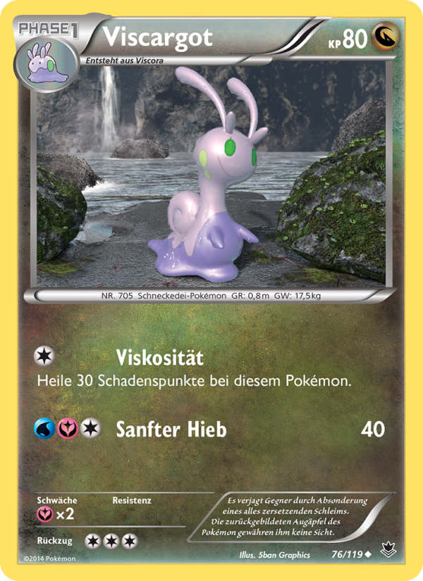 Viscargot 76 — Phantomkräfte (German Pokémon TCG card)