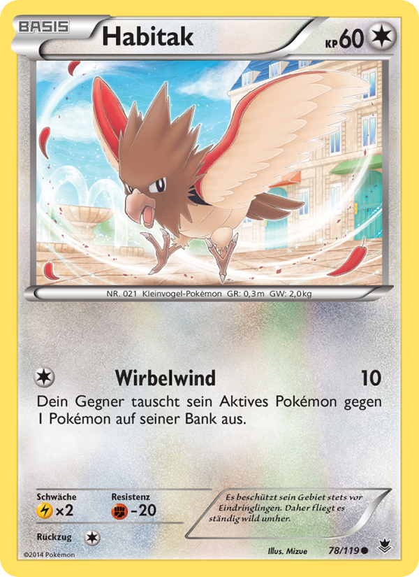 Habitak 78 — Phantomkräfte (German Pokémon TCG card)