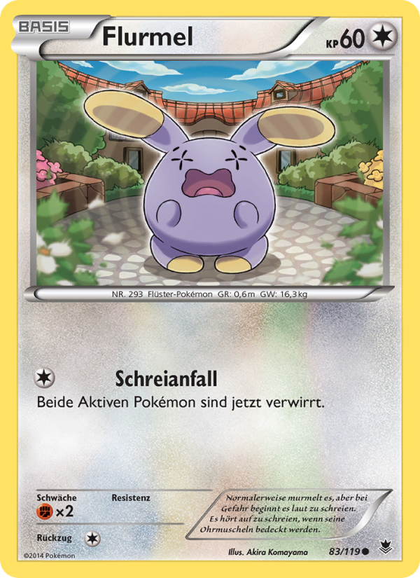 Flurmel 83 — Phantomkräfte (German Pokémon TCG card)