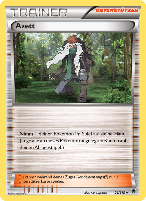 Azett 91 — Phantomkräfte (German Pokémon TCG card)