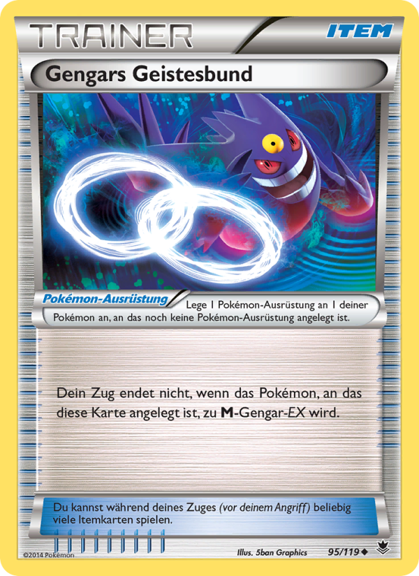 Gengars Geistesbund 95 — Phantomkräfte (German Pokémon TCG card)