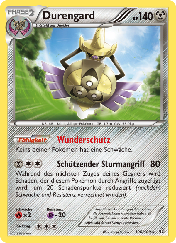Durengard 100 — Primal Clash (German Pokémon TCG card)