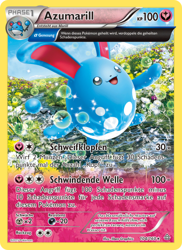 Azumarill 104 — Protoshock (German Pokémon TCG card)