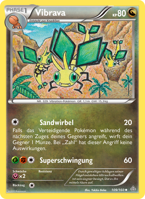 Vibrava 109 — Protoshock (German Pokémon TCG card)