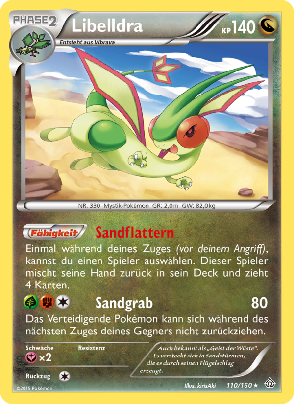 Libelldra 110 — Protoshock (German Pokémon TCG card)